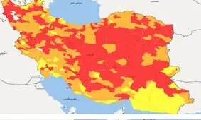 رنگ بندی شهرستان های کشور از تاریخ شنبه ۱۵ آذر ۹۹