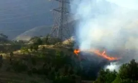 آتش‌سوزی در دشت بهشت