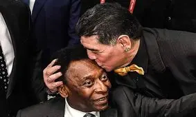 نامه احساسی پله برای مارادونا: دیه‌گو! نتوانستم بگویم "دوستت دارم" اما برایت می‌نویسم!