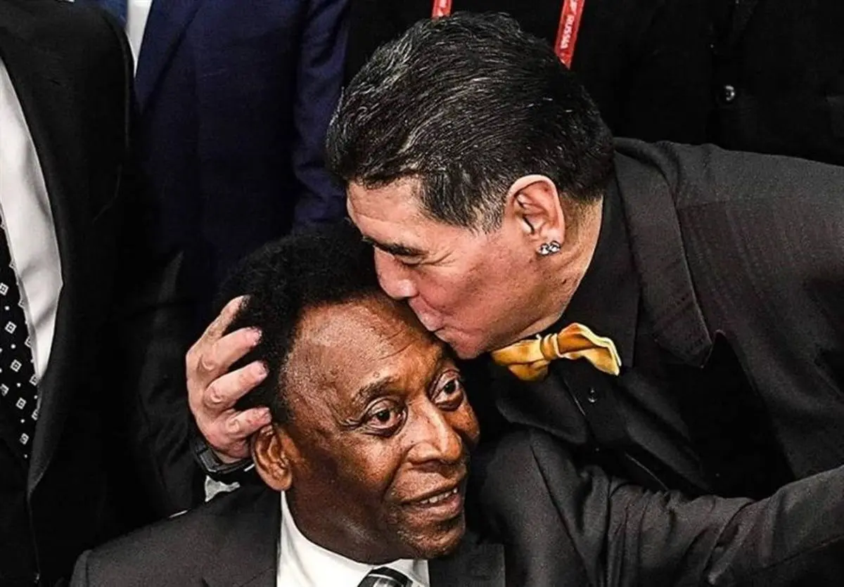 نامه احساسی پله برای مارادونا: دیه‌گو! نتوانستم بگویم "دوستت دارم" اما برایت می‌نویسم!