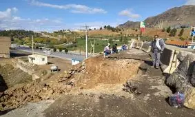 پل احداثی سیل ۹۸ به ۹۹ نرسید!/ ریزش پروژه‌ای بعد از افتتاح در خرم‌آباد