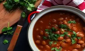 طرز تهیه لوبیا گرم یا خوراک لوبیا چیتی