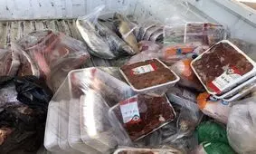 بیش از ۴ تُن فرآورده خام دامی فاسد در جنوب کرمان کشف شد