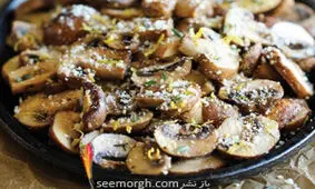 قارچ گریل شده با پنیر پارمزان، یک شام سبک، سریع و خوشمزه!