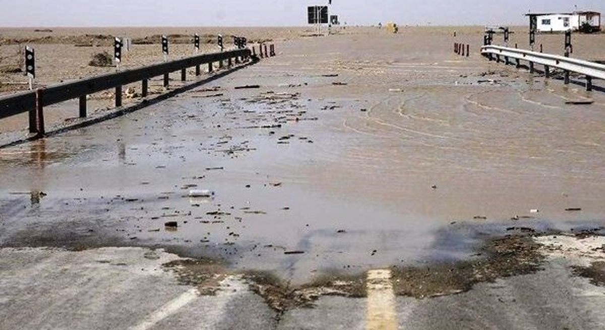 ۲ مسیر ارتباطی خوزستان به استان بوشهر به علت آبگرفتگی بسته شد