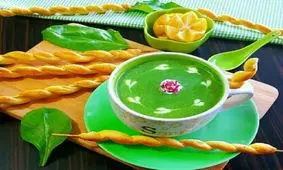 طرز تهیه سوپ اسفناج