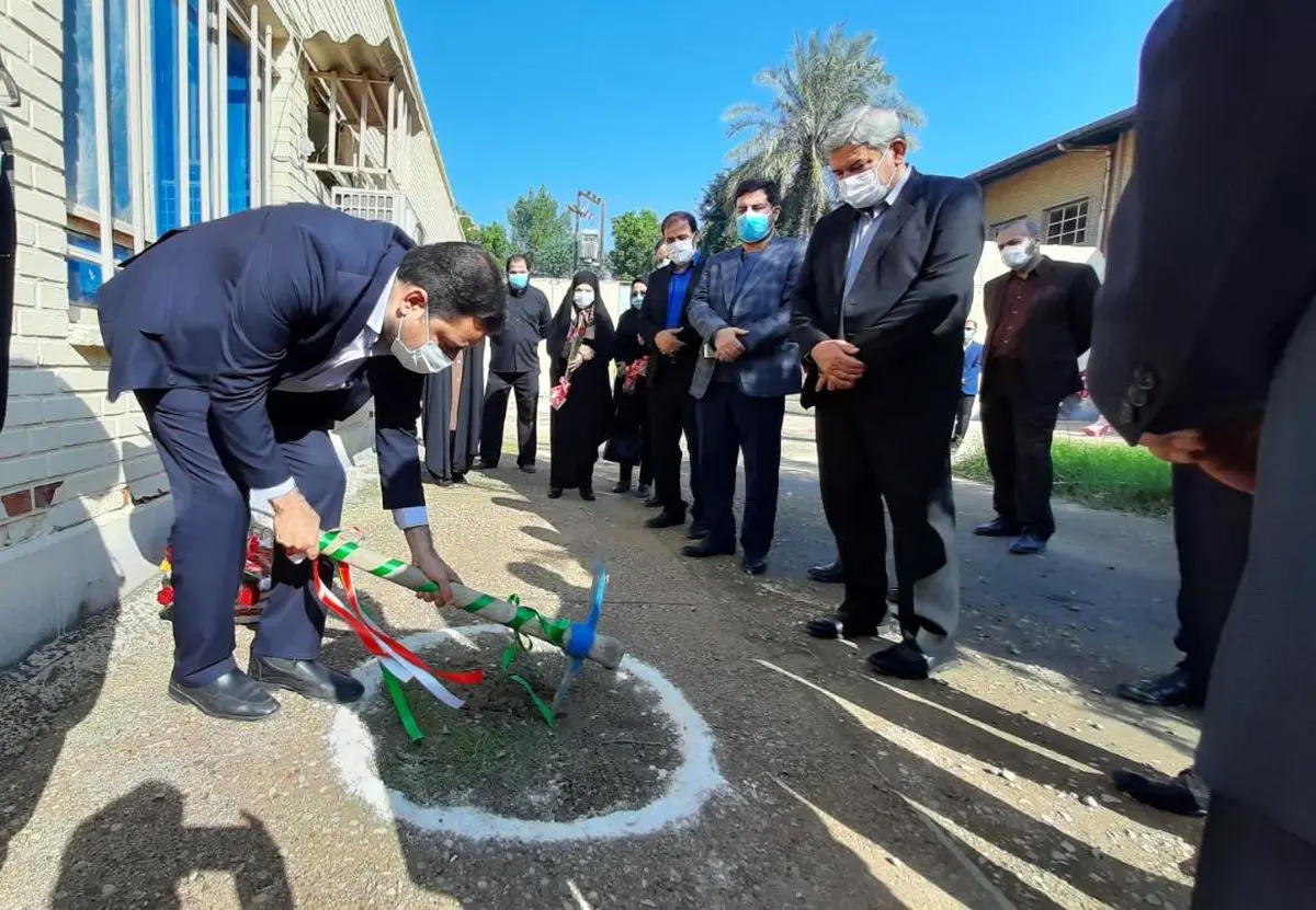 عملیات ساخت یک مدرسه ۹ کلاسه در ناحیه ۴ اهواز آغاز شد