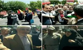 گزارش تصویری / کدام چهره ها در راهپیمایی امروز روز قدس شرکت کردند؟