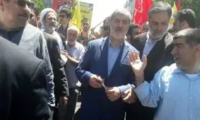 فیلمی از توهین به علی مطهری با شعار مرگ بر فتنه‌گر