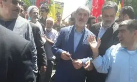 فیلمی از توهین به علی مطهری با شعار مرگ بر فتنه‌گر