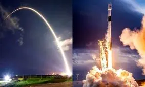 ویدئویی از انفجار ماهواره‌بر اسپیس ایکس آمریکا