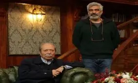 آواز استاد نصیریان و سرازیر شدن اشک‌هایش در برنامه شب یلدا/ ویدئو