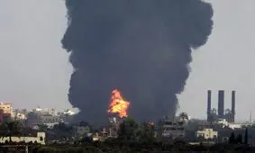 بمباران نوار غزه توسط رژیم صهیونیستی