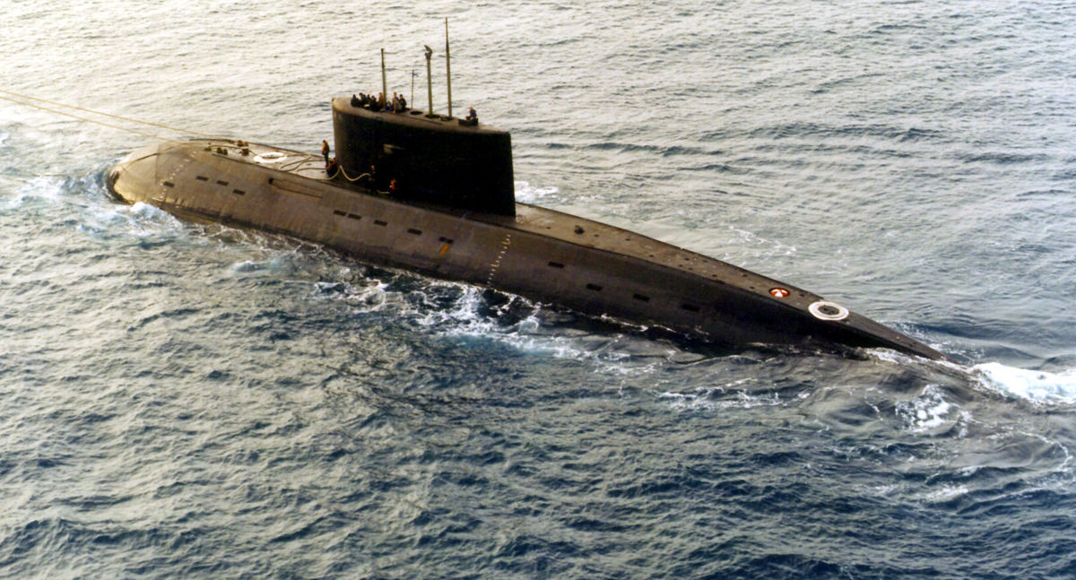 رصد زیر آبی زیردریایی یواس‌اس جورجیای آمریکا از اعماق خلیج فارس
