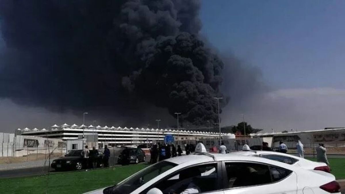 آتش‌سوزی مهیب در رستورانی در پایتخت عربستان سعودی/ ویدئو