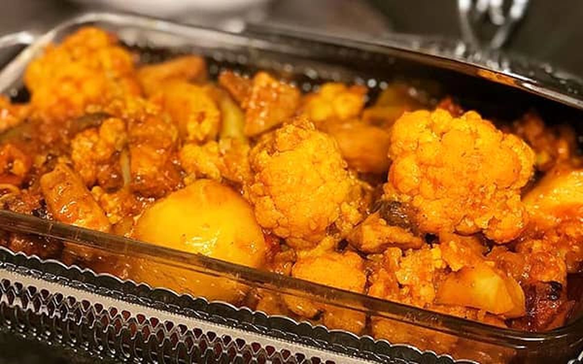 طرز تهیه خوراک گل کلم با پنیر