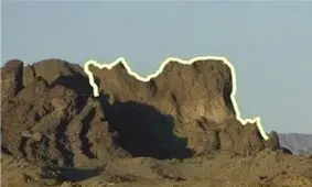 کوهی در سیستان و بلوچستان به شکل نقشه ایران