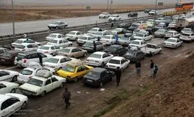 بار سنگین ترافیک در جاده‌های شمال