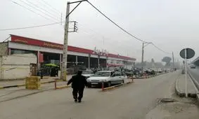 مشکل ترافیک کنارگذر خیابان امام خمینی مقابل بازارچه بهار حل شد