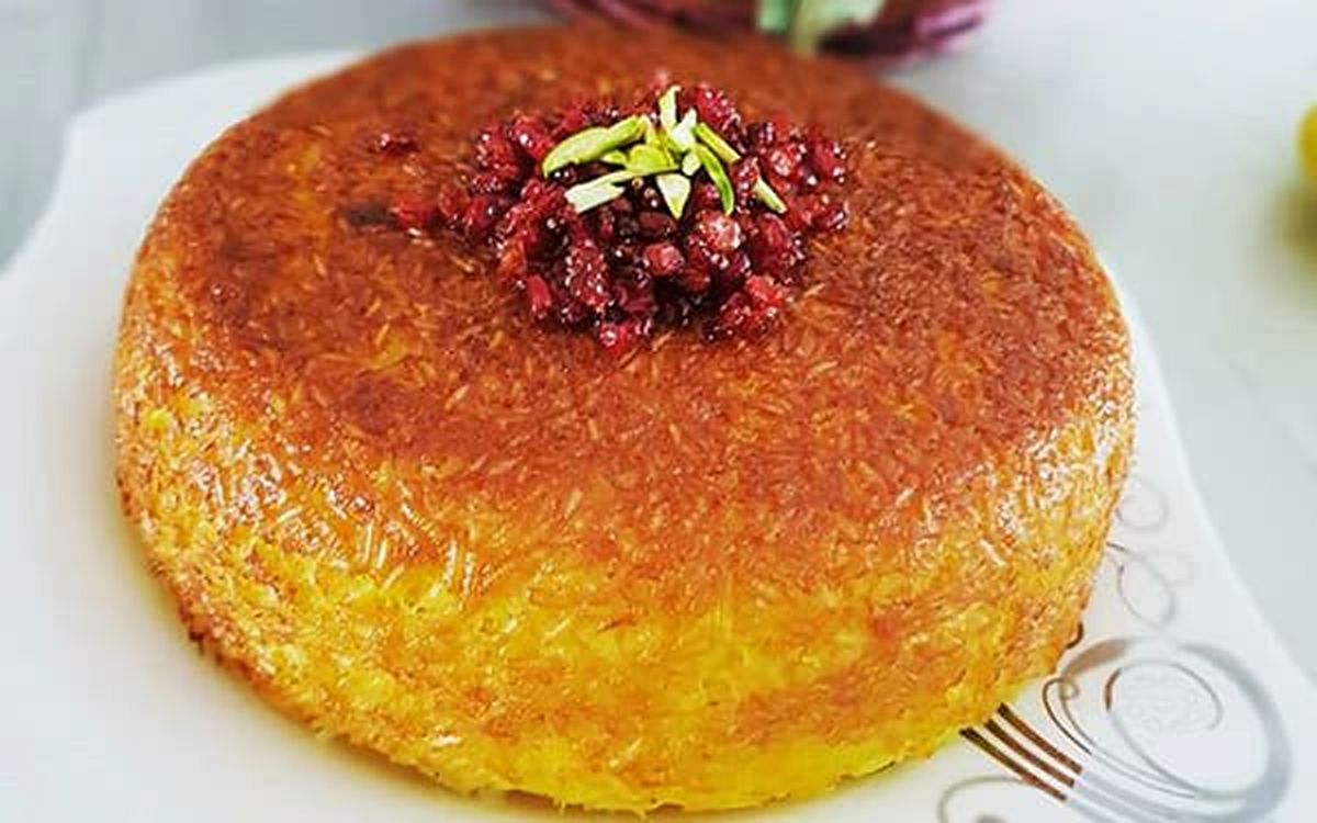 طرز تهیه ته چین تابه ای