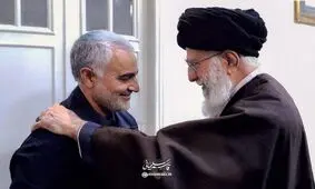 تصویری از دیدار خصوصی خانواده شهید سلیمانی با رهبر انقلاب در سال ۹۳