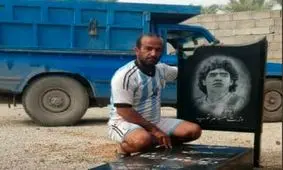 کشاورز بوشهری که با سنگ قبر مارادونا خبرساز شد کیست؟