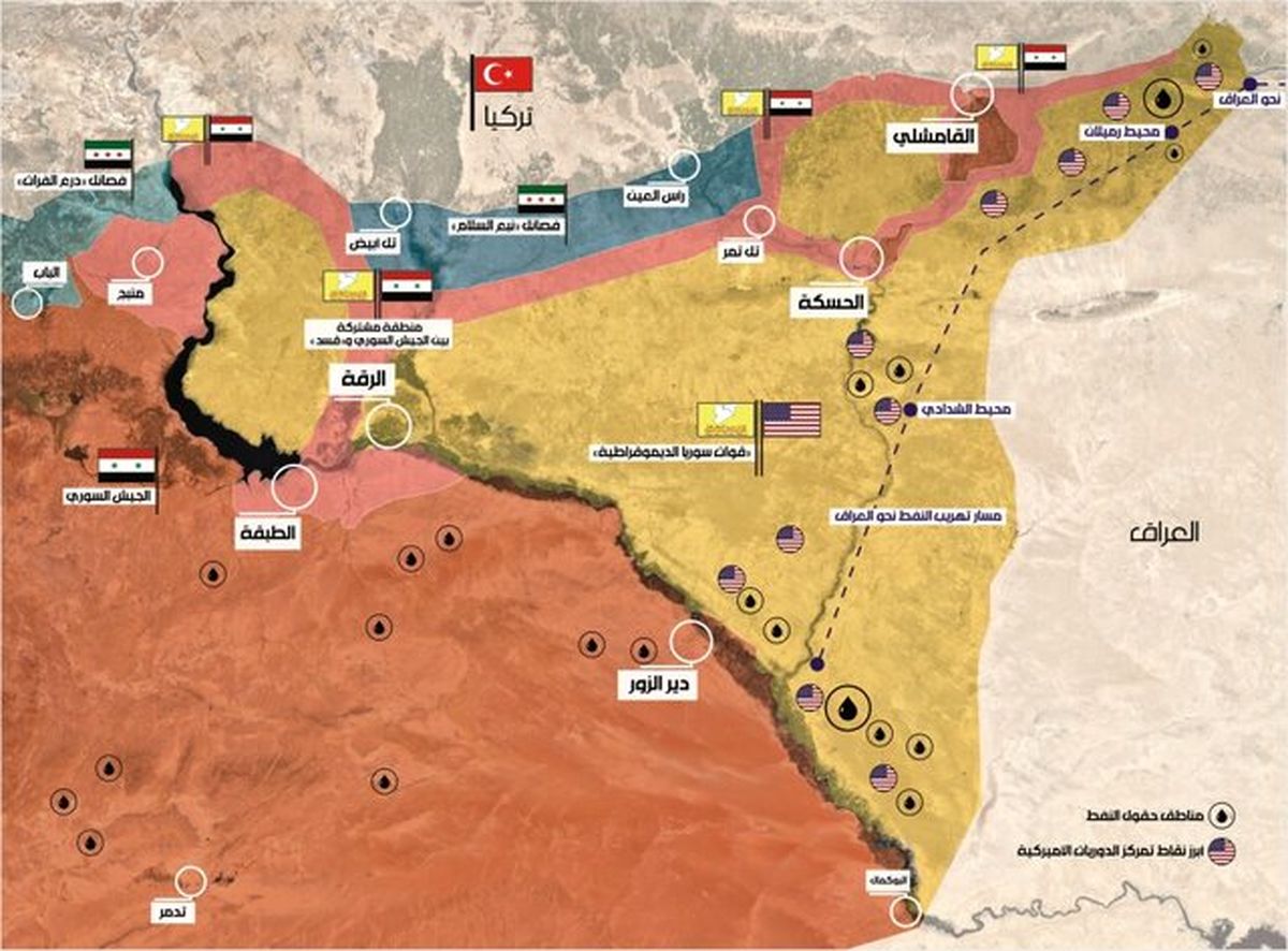 ادامه غارت نفت سوریه توسط نیروهای آمریکایی