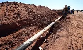 طرح انتقال آب با لوله در۱۵۰هکتار اراضی صومعه سرا اجرایی شد