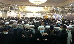 نماز ری شهری بر پیکر مصباح‌یزدی/ ویدئو