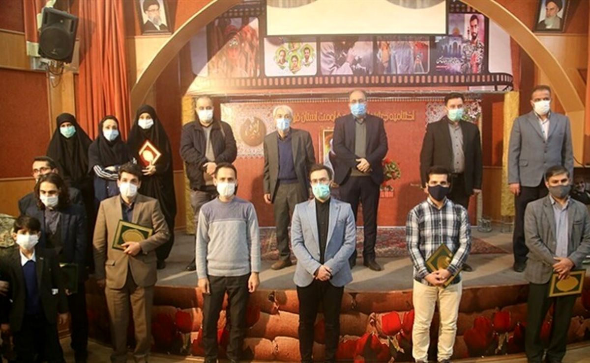 ۸ هنرمند منتخب جشنواره فیلم مقاومت استان قزوین تجلیل شدند