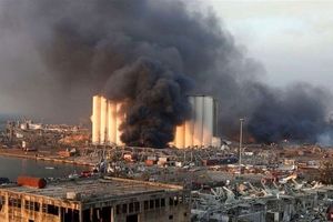انفجار مهیب در انبار سوخت در مرزهای لبنان و سوریه