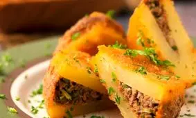 طرز تهیه گوشت و سیب زمینی سوخاری