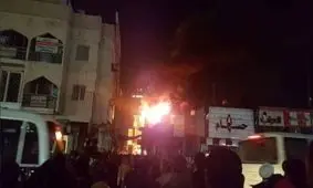 آتش‌سوزی بخش تجاری هتل امید در بست شیرازی+فیلم