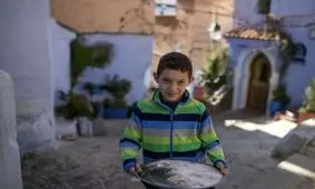 شهر آبی رنگ مراکش، عاری از ابتلا به کرونا است/ تصاویر‌