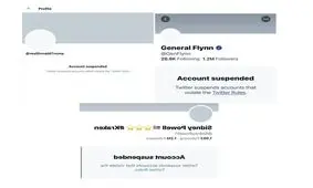 تعلیق سریالی حساب های توییتر نزدیکان ترامپ