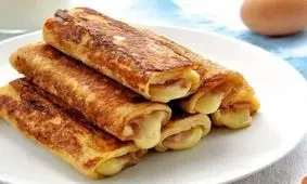 طرز تهیه رول فرنچ تست ژامبون و پنیر