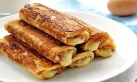 طرز تهیه رول فرنچ تست ژامبون و پنیر