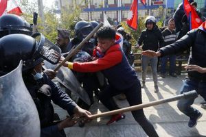 درگیری پلیس با معترضان در نپال