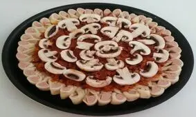طرز تهیه پیتزای لقمه‌ای به شکل گل