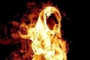 فرار شوهر پس از به آتش کشیدن همسر