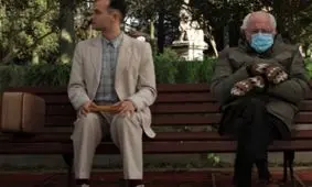 برنی سندرز با دستکش‌های بافتنی سوژه شد