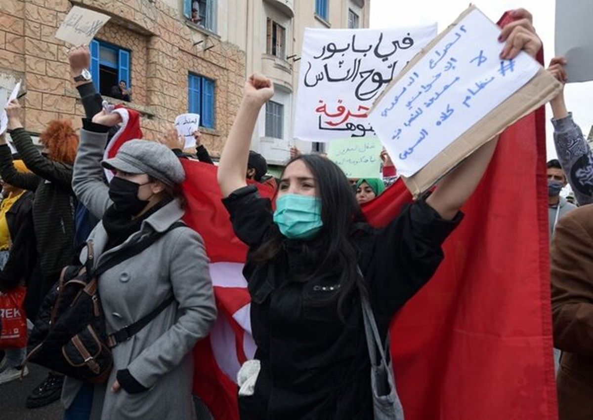 حمله جدید نیروهای امنیتی تونس به صفوف تظاهرکنندگان