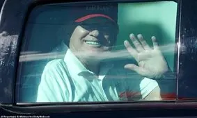 اولین حضور ترامپ در انظار عمومی پس از ریاست جمهوری