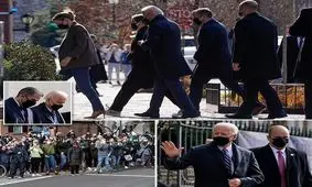 بایدن در اولین یکشنبه ریاست جمهوری به کلیسا و نان‌‌فروشی رفت