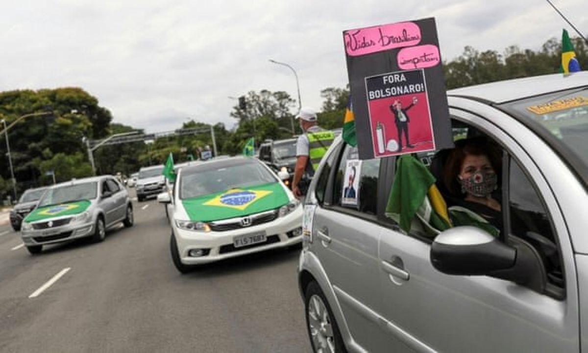 تجمعات خودرویی با درخواست استیضاح "بولسونارو" در برزیل