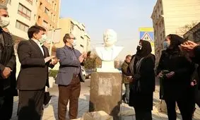 آیین پلاک‌کوبی خیابان و رونمایی از سردیس منصور پورحیدری