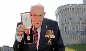 کهنه سرباز ۱۰۰ ساله معروف بریتانیایی کرونا گرفت