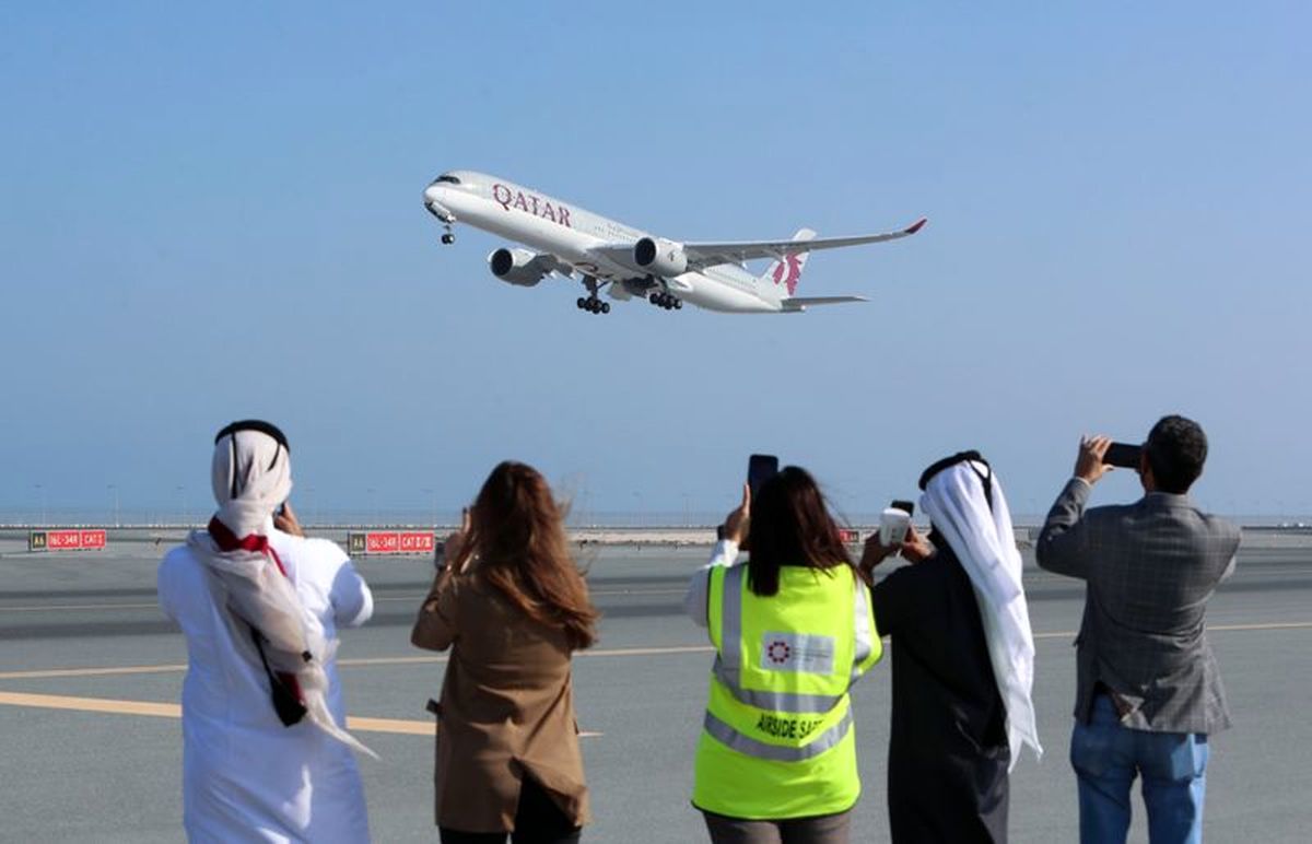 تصاویر اولین پرواز قطر به عربستان پس از آشتی