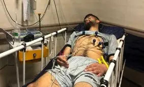 دروازه‌بان جوان پرسپولیس راهی بیمارستان شد