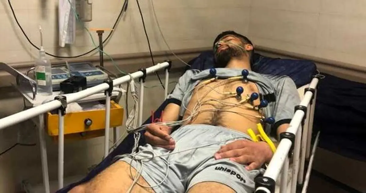 دروازه‌بان جوان پرسپولیس راهی بیمارستان شد